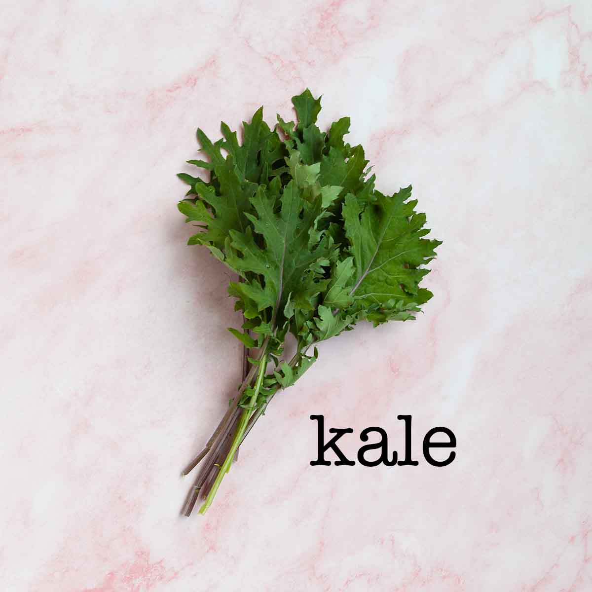 A bunch of kale.